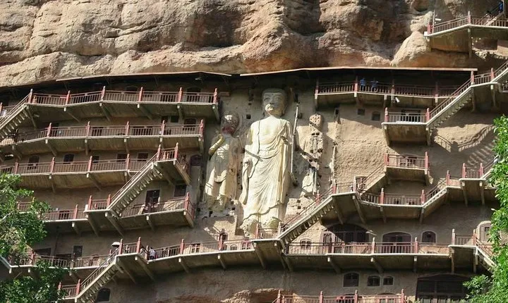 by bullet train Xian- Tianshui Maiji grottoes &Fuxi temple&lunch