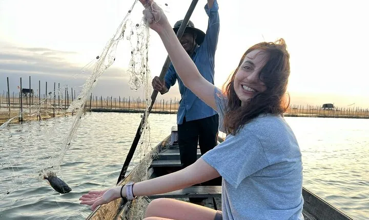 Sunset on Chuon Lagoon Tour With Seafood Dinner