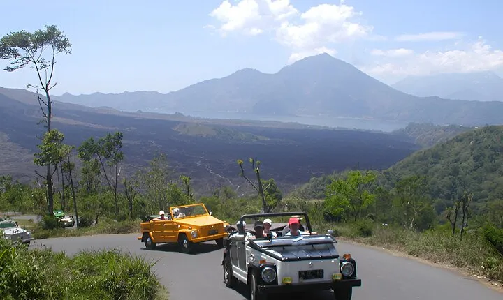 Bali Full-Day Kintamani Volcano with VW Safari Classic Car Tour