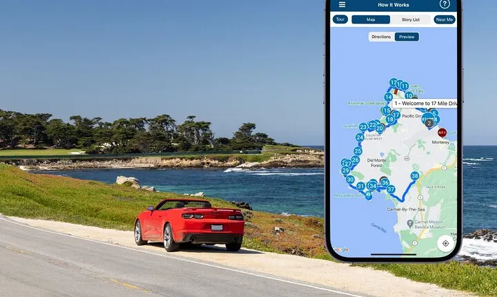 17-Mile Drive Self-Guided Audio Tour from Monterey & Carmel