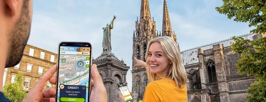 Self-guided digital scavenger hunt in Clermont-Ferrand