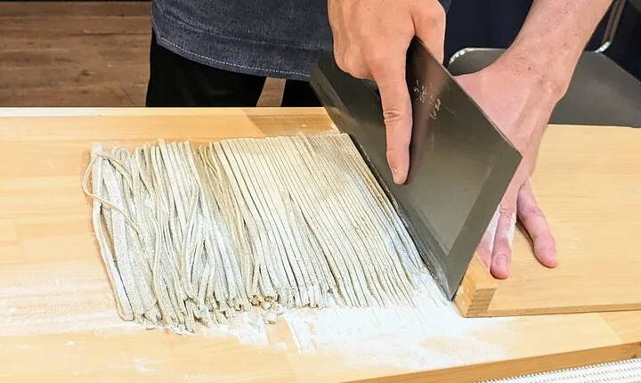 Buckwheat Noodles Cooking at Old Folk House in Izumisano, Osaka