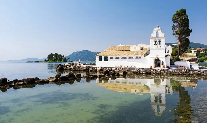 Corfu: Bus Trip to Pontikonisi, Mon Repos Achilleion & Swim