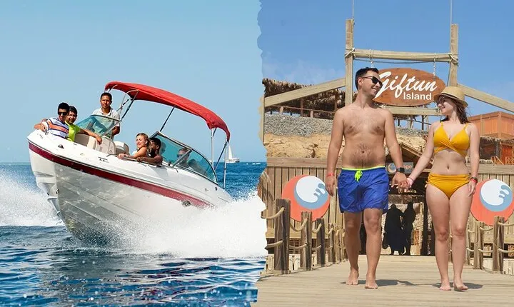 Orange Bay Island By Private Speedboat & snorkeling & Water Sport - Hurghada