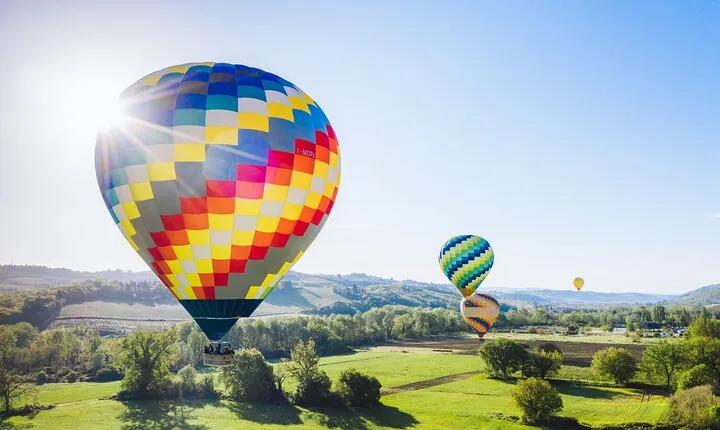 Hot Air Balloon Flight Over Tuscany from Siena