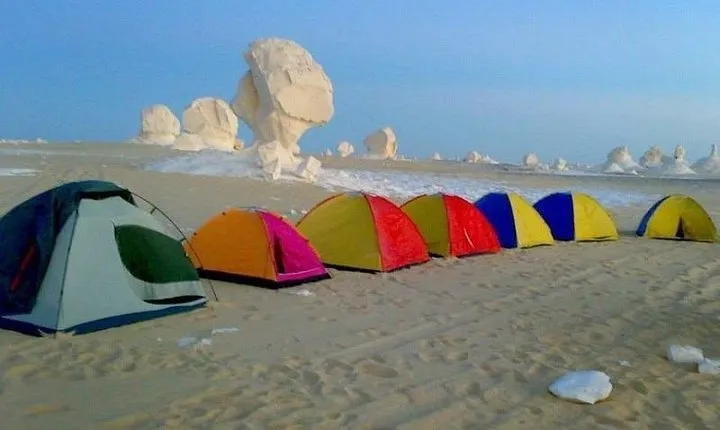 White desert camping and Baharya oasis overnight from Cairo