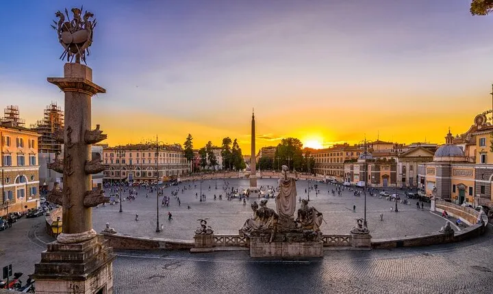 Rome Evening Panoramic Walking Tour Including Trevi Fountain and Spanish Steps