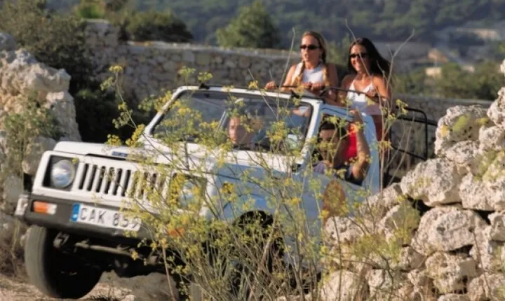 The Gozo in a Day Jeep Tour w/ Private Boat ride to Gozo & return