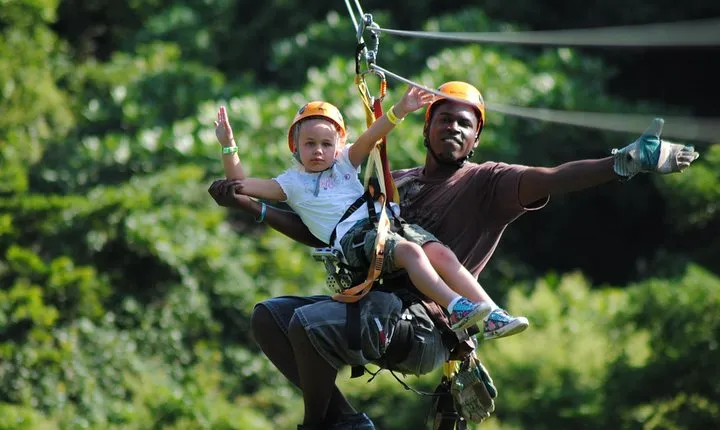 Roatan Shore Excursion: Zip 'n' Dip Canopy Tour