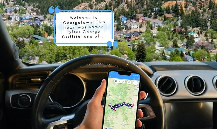 Smartphone Driving Tour b/w Breckenridge & Denver