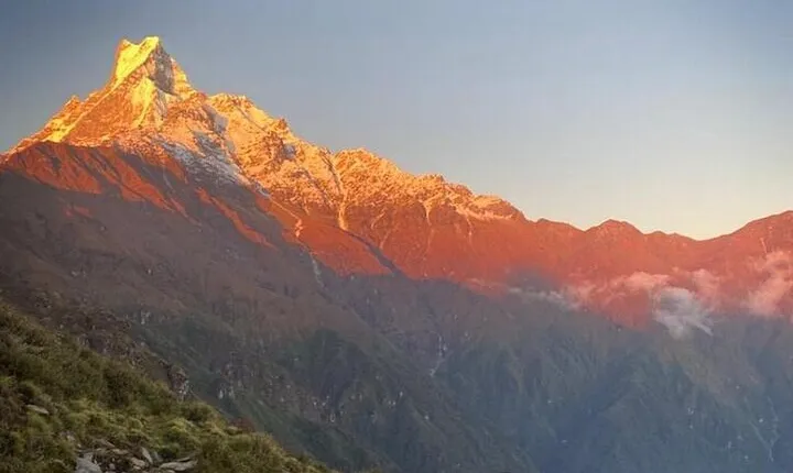 Sarangkot Sunrise over Mount Annapurna from Pokhara