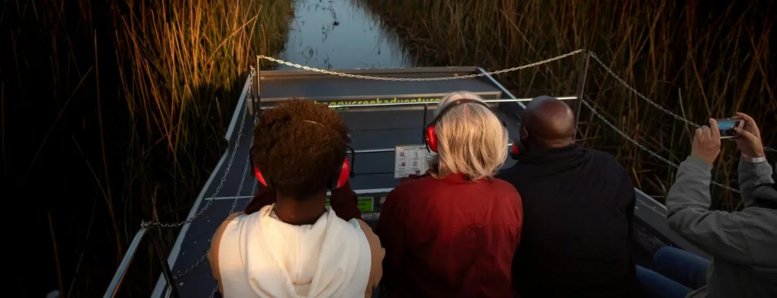 Central Florida Everglades Night Airboat Tour with Park Admission