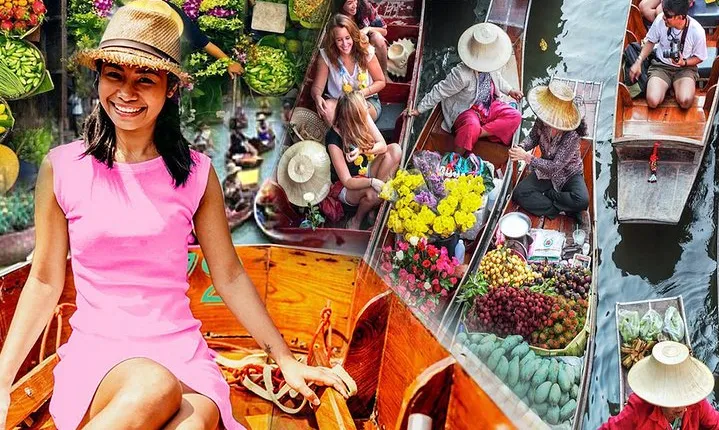 Damnoen Saduak Floating Market with Paddle Boat
