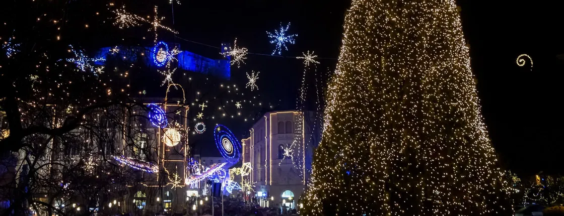 Ljubljana festive decorations tour