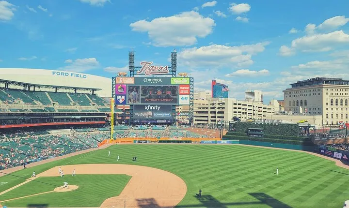 Detroit Tigers Baseball Game Ticket at Comerica Park
