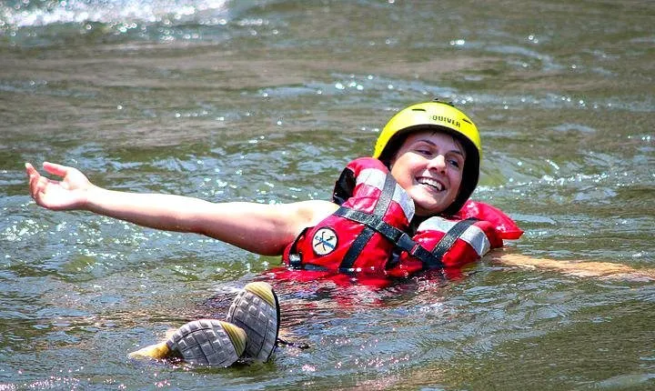 Swim Below the Victoria Falls Sprays