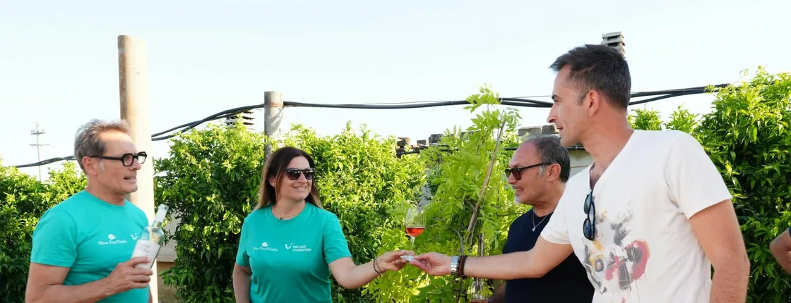Walking experience with slow aperitif in the historic citrus grove