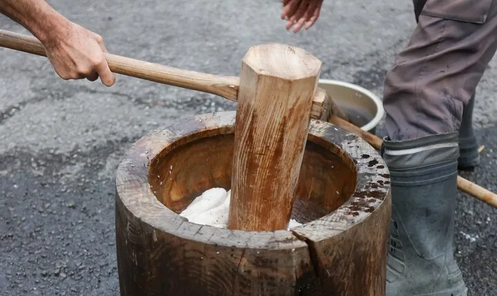 Authentic Mochi Pounding Experience in Kyoto