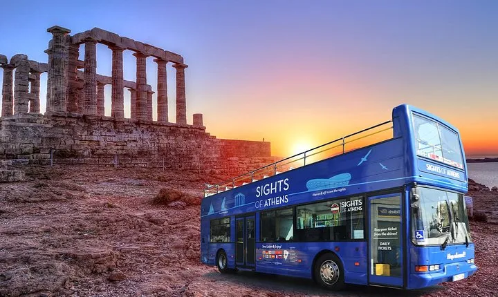 Athens Combo: Hop-on Hop-off Bus & Cape Sounion Sunset Tour