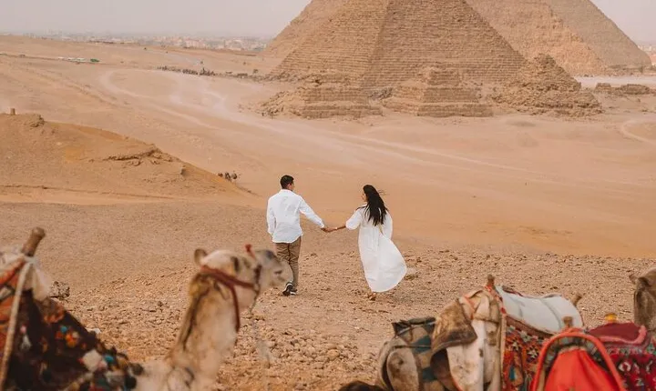 Private 4 Hour Giza Pyramids Sphinx Camel Lunch Pyramid Inside