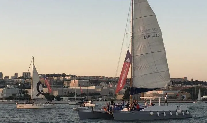 Lisbon Sunset Catamaran Cruise on the Tagus River