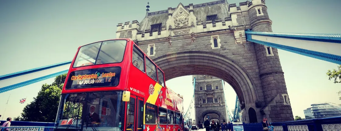 City Sightseeing hop-on hop-off bus tour of London