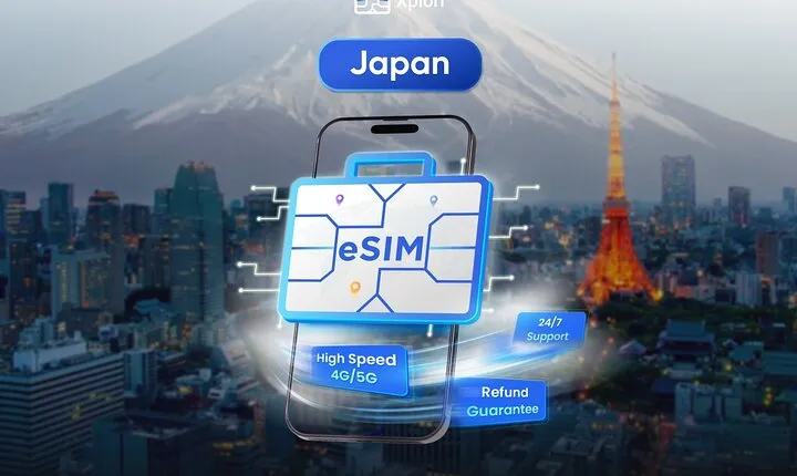 Japan eSIM (3 to 30 days, up to 60GB)
