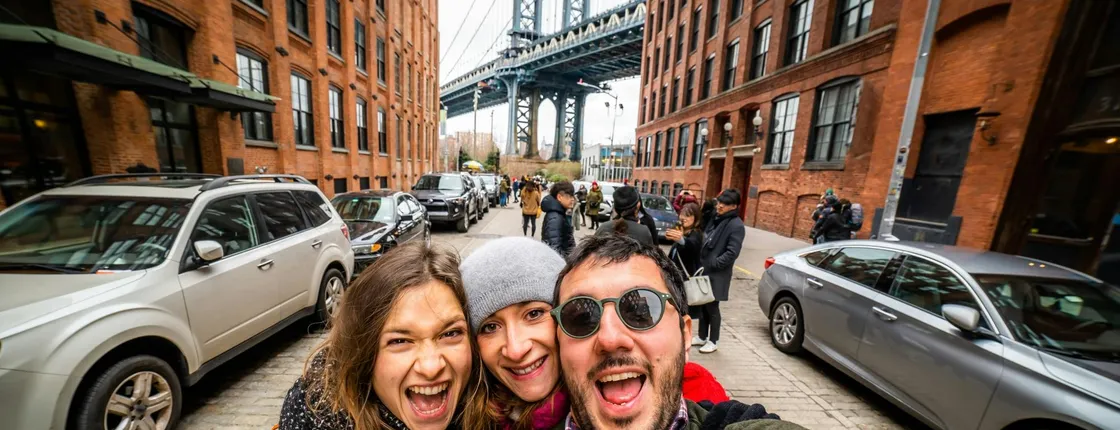 Walking tour of DUMBO with cultural insights and food tasting