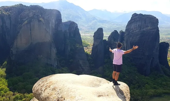 From Athens:Meteora Caves & Monasteries History Day Trip by Train