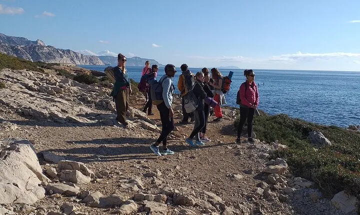 Hiking in Marseille water inlets or Blue Coast (Calanques)