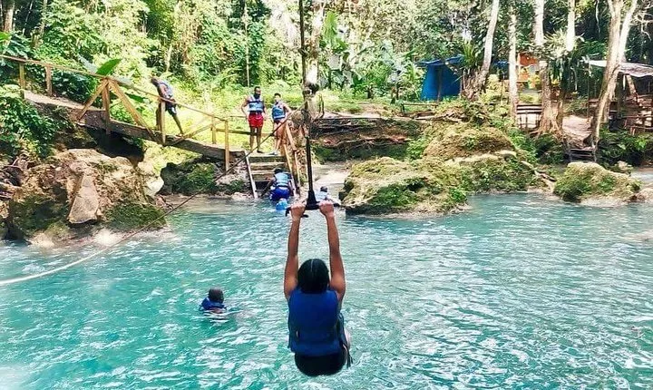 Irie Blue Hole Adventure Tour from Kingston