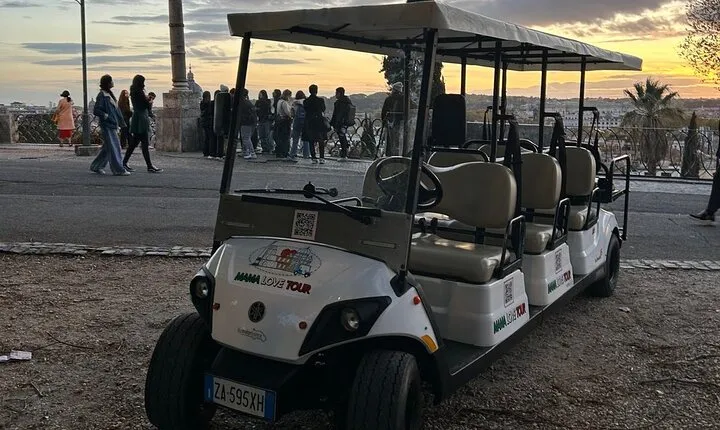 Golf Cart Tour of Rome: 3h with local guide and gelato