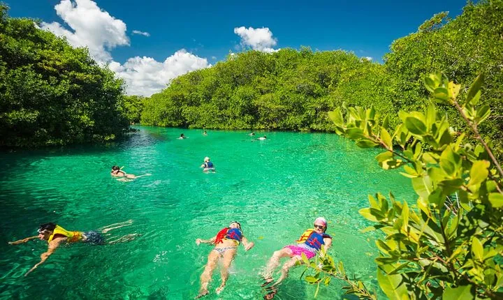 Tulum Area Experiences Guided Scooter Tour Snorkel/Swim Casa Cenote & Lunch