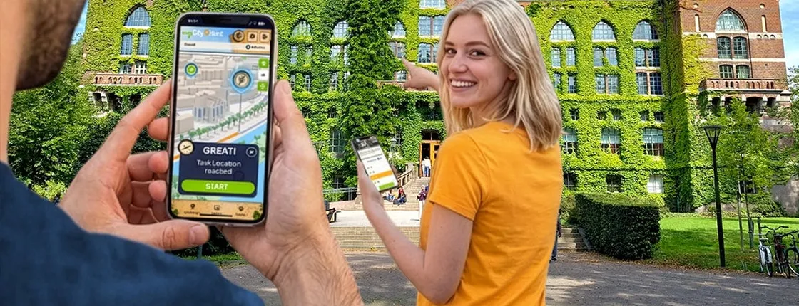 Self-guided digital scavenger hunt in Lund