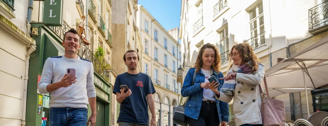 Outdoor city game in Nantes