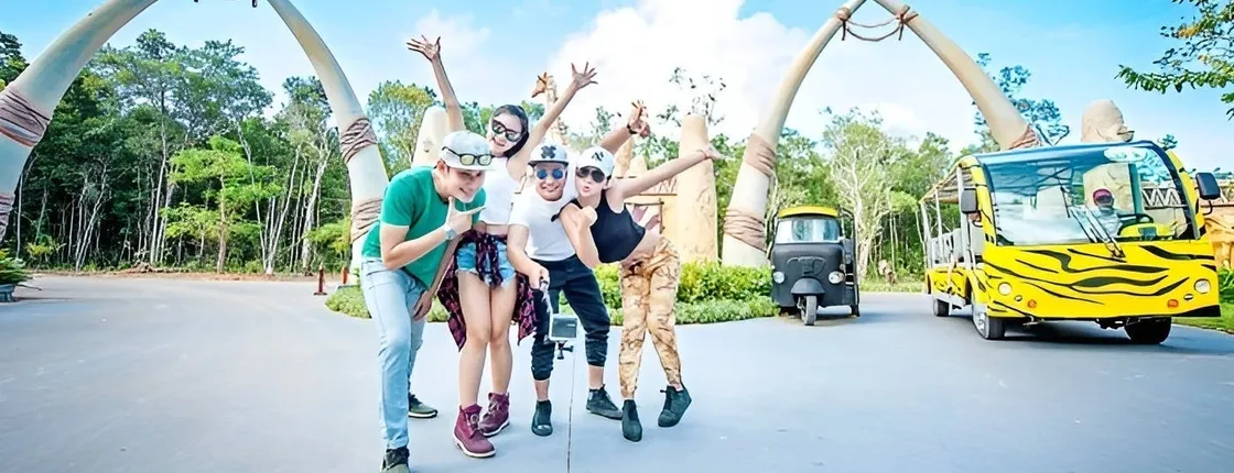 Entry to Vietnam's semi-wildlife park with safari experience