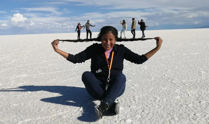 Uyuni Salt Flat 1 Day Tour +Sunset in the Salt Water Region with Mirror Effect