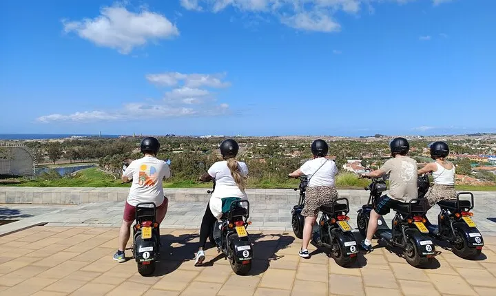 e-Scooter Chopper 2 seat City Tour 1 hour in Playa Ingles