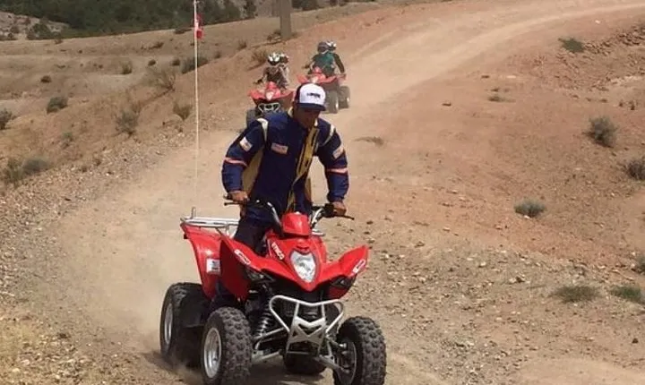 Full day quad: Explore Agafay's Terrain & Marrakech Lake by Quad