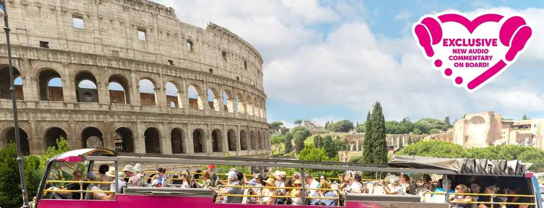 Hop-on hop-off panoramic tour of Rome