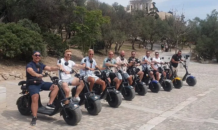 GoPro Adventure Tour in Acropolis area by E-Scooter