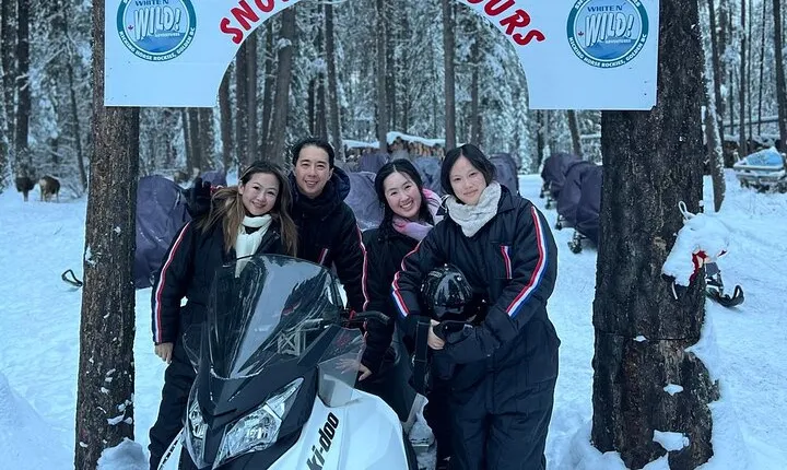 Snowmobile Riding Adventure in Golden Town
