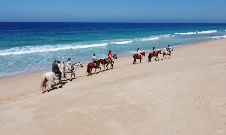 Horseback riding on Melides Beach