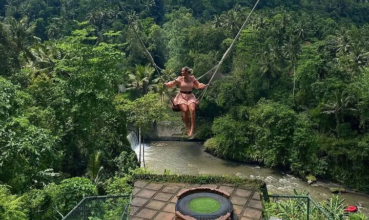 Ubud Art Village, Waterfall, Goa Gajah Temple & Rice Terraces