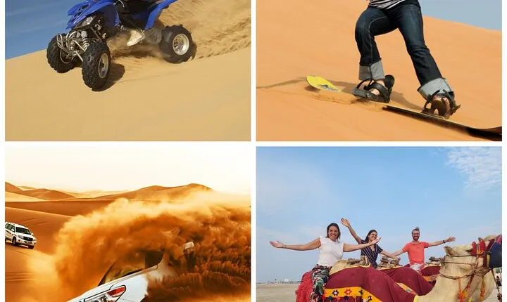 Desert Safari, Quad Bike, Sandboarding and Camel Ride