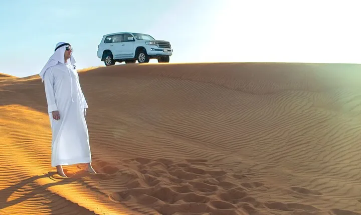 Doha Desert Safari Full day With Dinner,Dune Bashing,Sandboarding