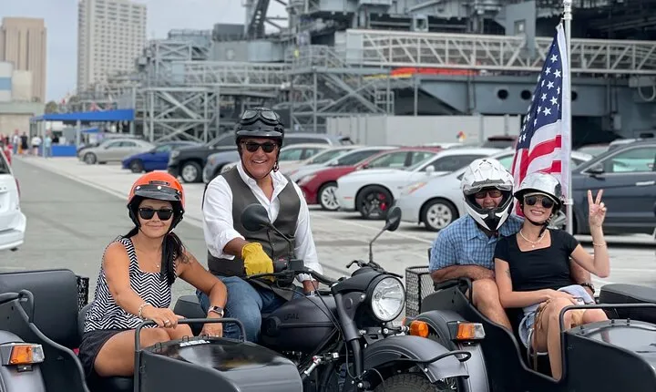 1-Hour Private Scenic Tandem Sidecar Tour in San Diego