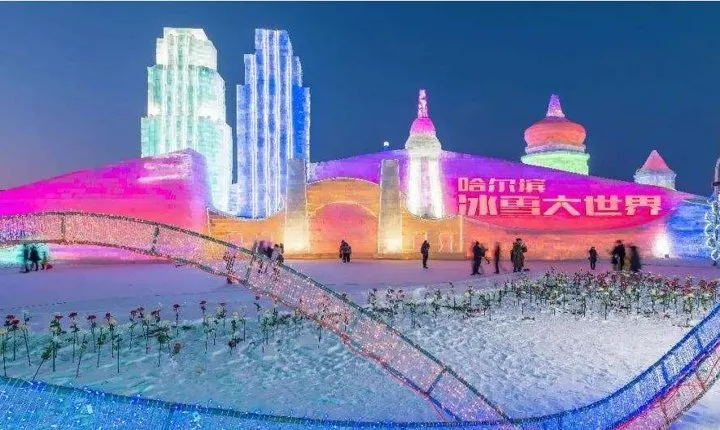 Small Group Night Tour to Harbin Ice and Snow World