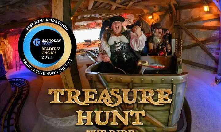 Treasure Hunt Ride Ticket and 1 Power-Up Combo