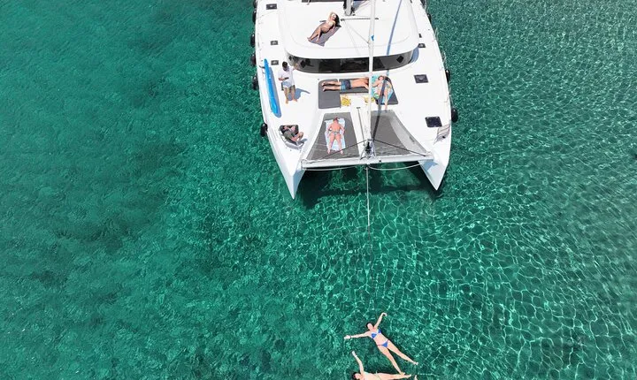 Athens Private Full day Catamaran cruise with meal & drinks